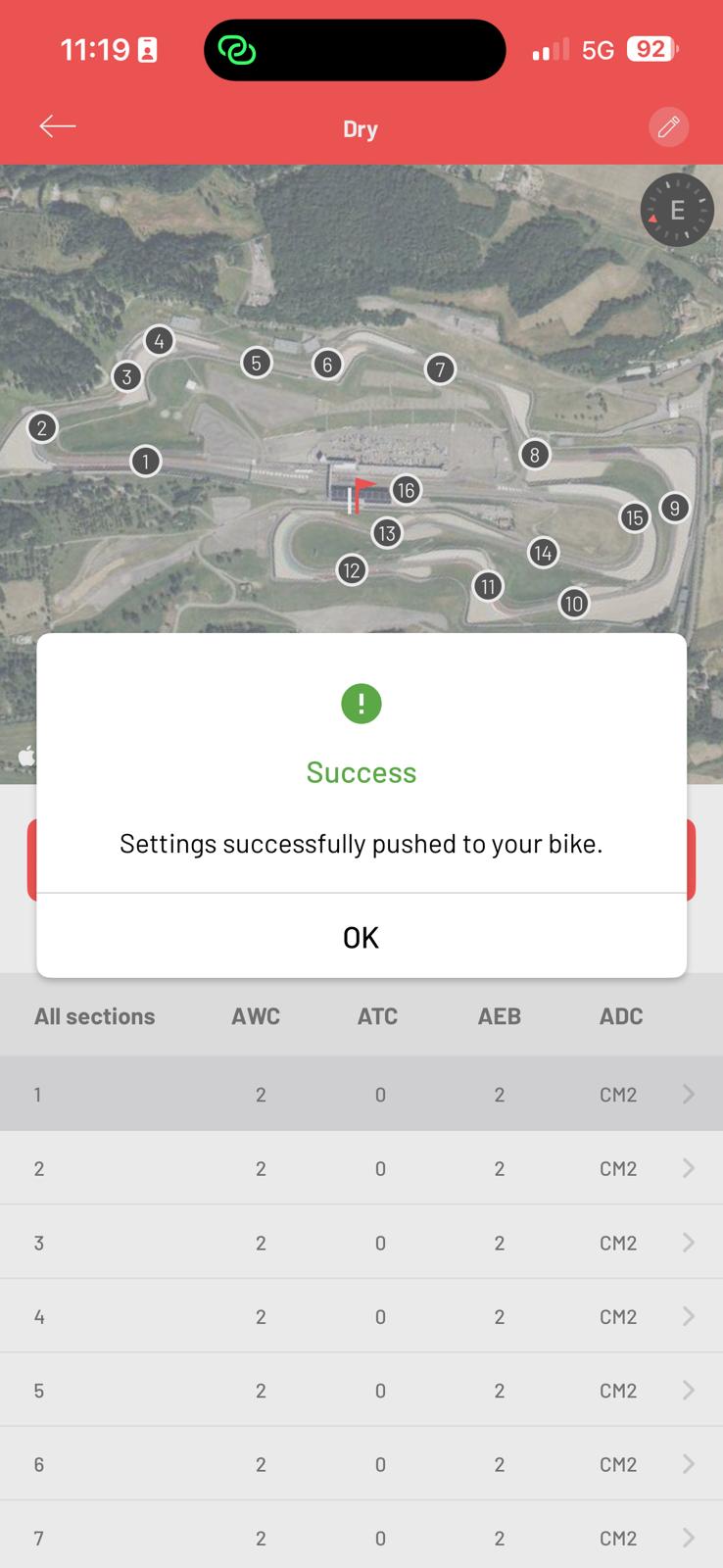 Success message screenshot