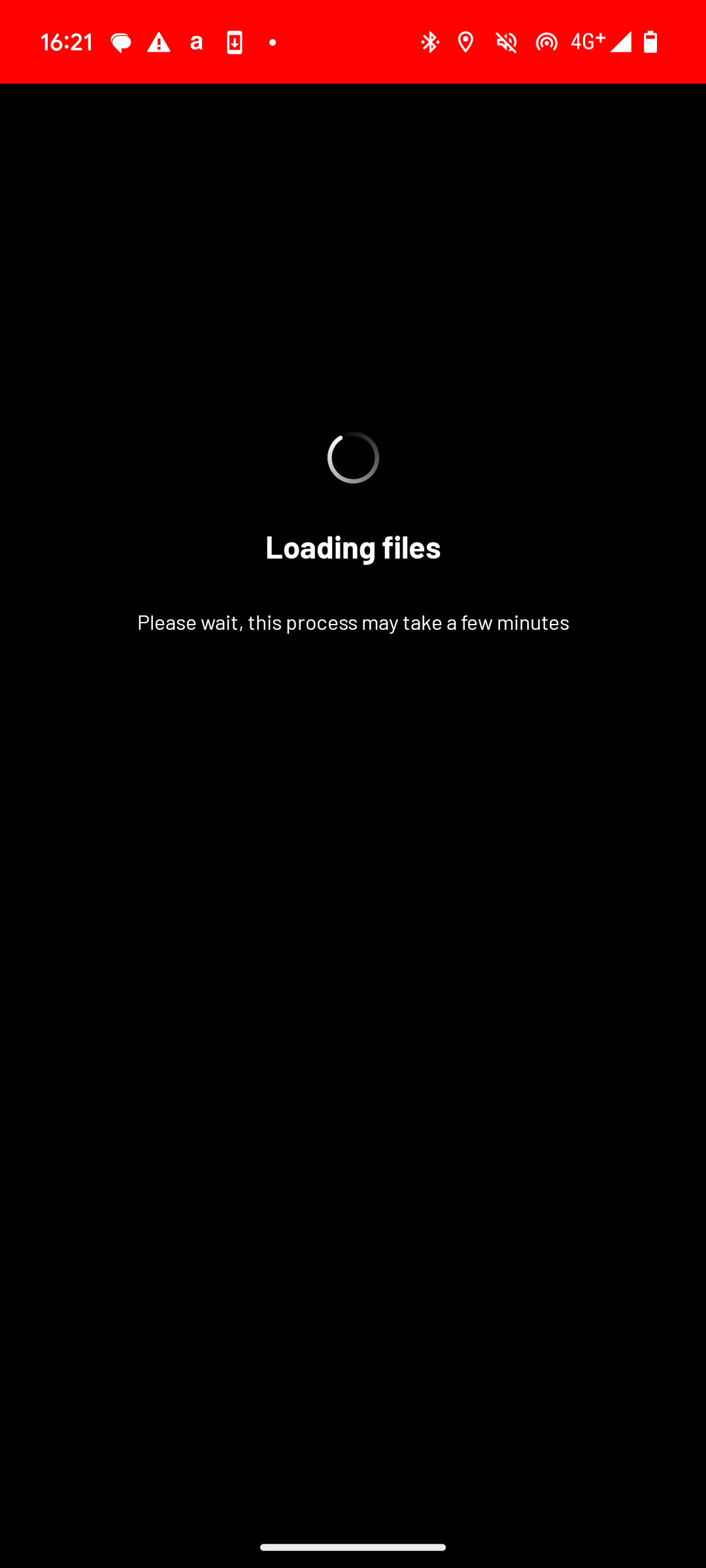 File upload in progress
